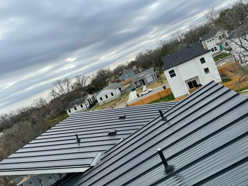 Standing seam metal roof panels with vents for Skylight Repair in Elbridge